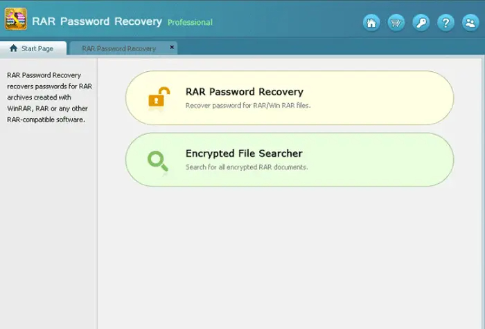 rar password recovery professional
