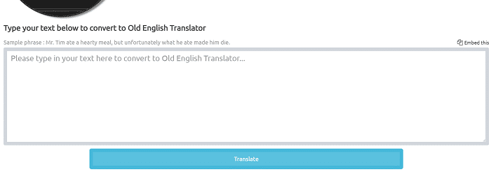 Fun Translations Old English Translator
