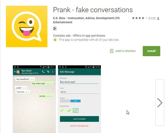 Prank - Fake conversations.