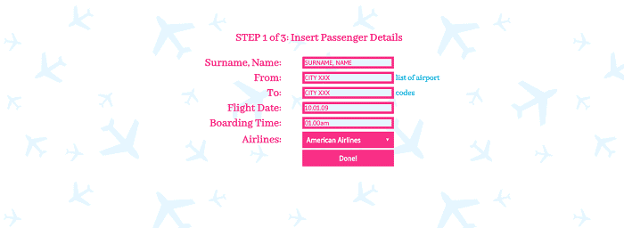 Flight Ticket Details