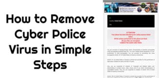 Remove Cyber Police Virus