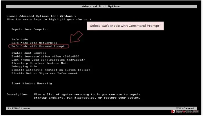 safe mode command prompt