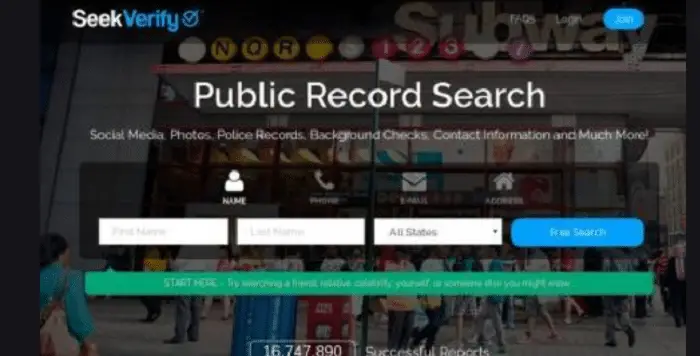 SeekVerify Public Record Search Email Search