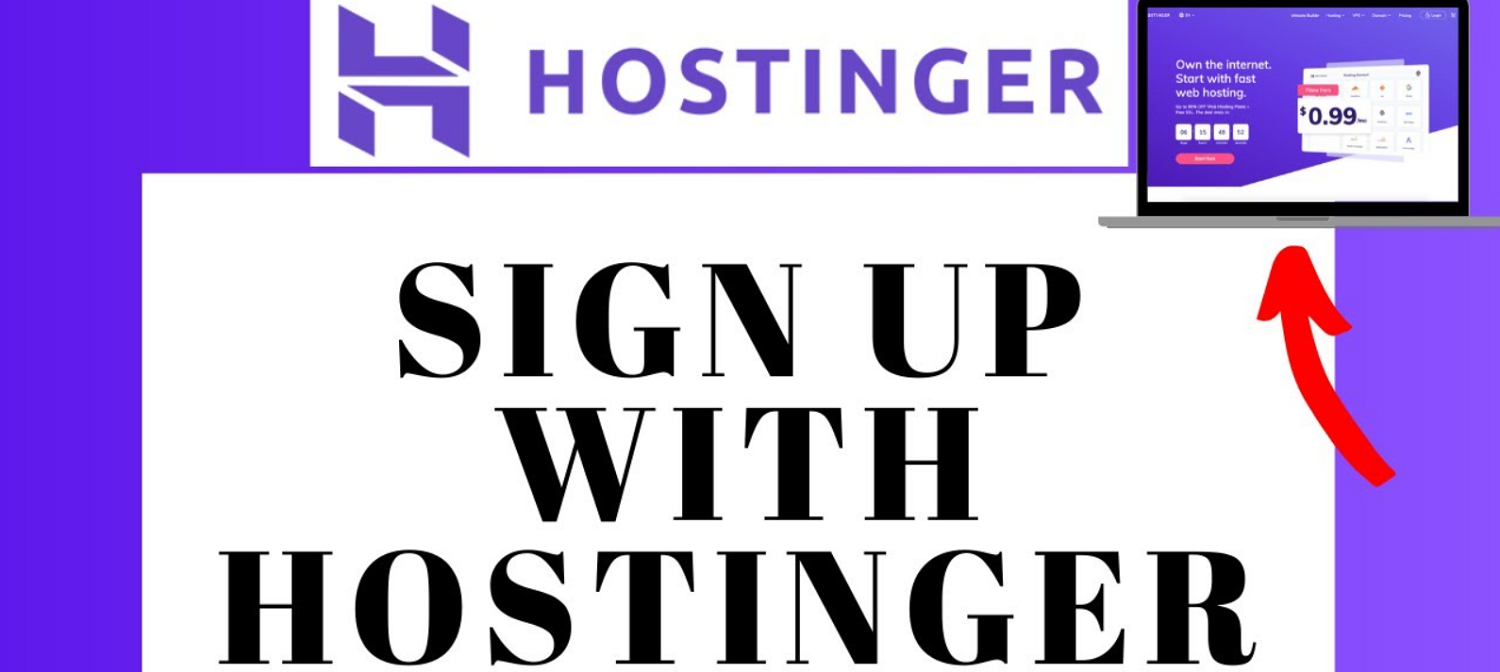 signup with hostinger