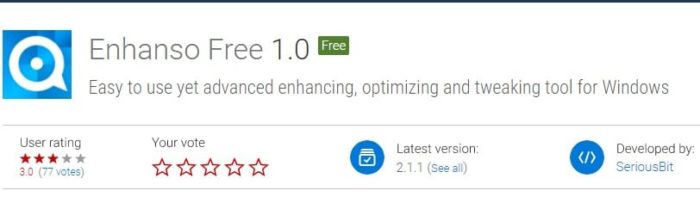 Enhanso free