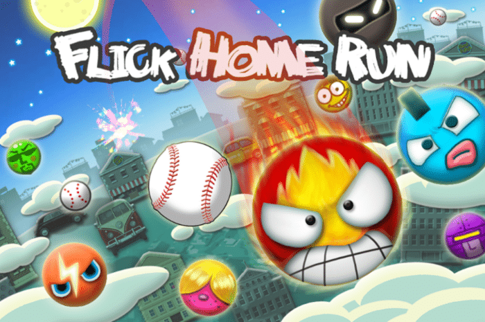 Flick Home Run! baseball game