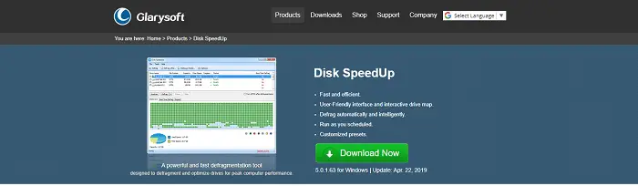 Glarysoft Disk Speedup