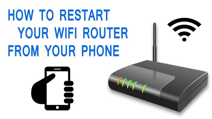Restarting the router