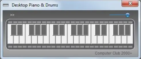 desktop piano and drums app