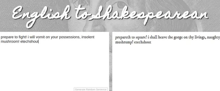 shakespeare translator