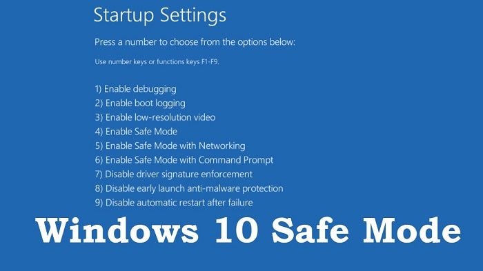 windows 10 safe mode