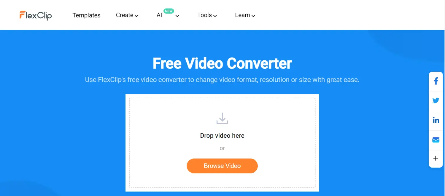 flexclip free video converter
