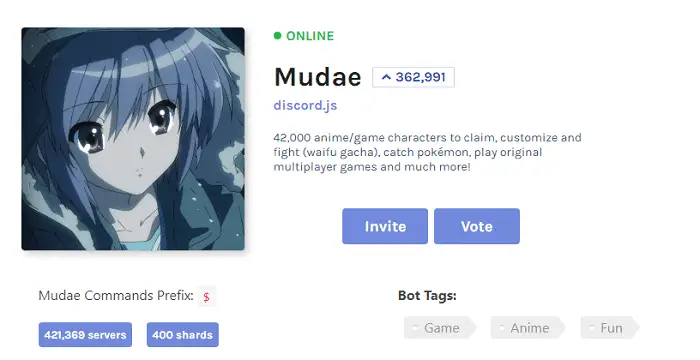 mudae tool