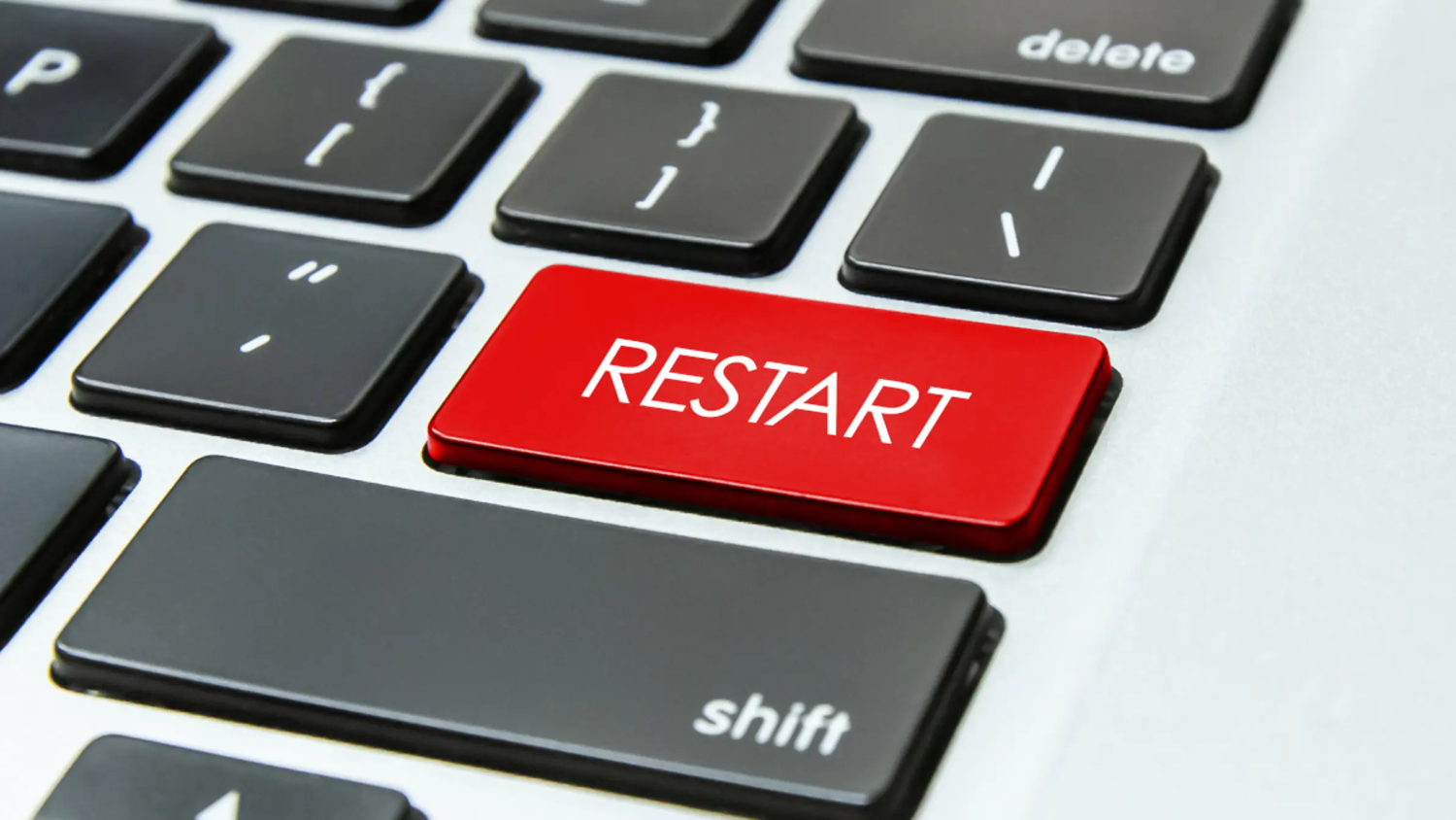 restart computer keyboard button