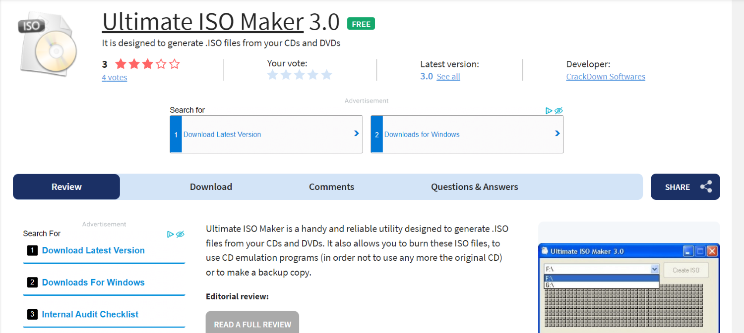 ultimate iso maker site