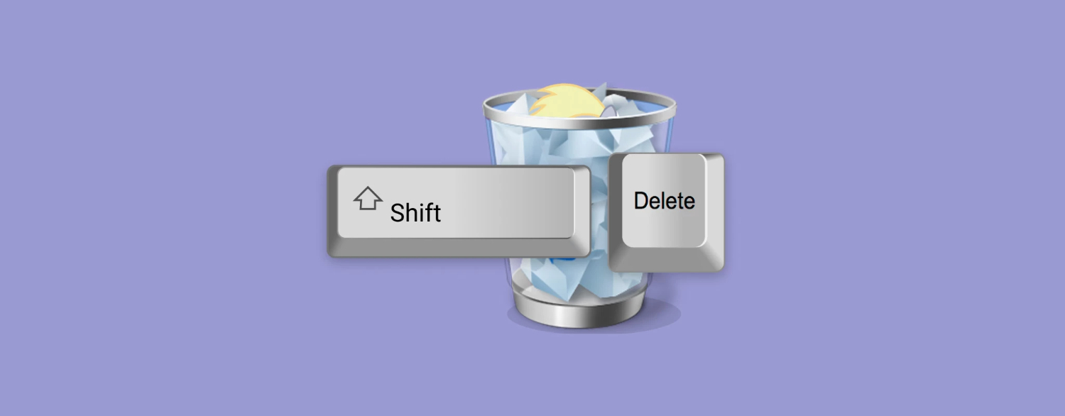 shift plus delete