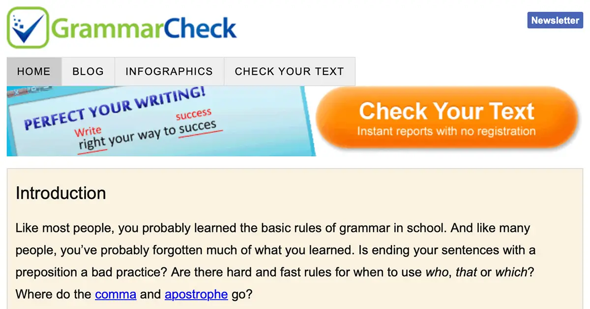 grammarcheck tool website