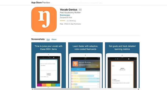 Vocab Genius- learn new words app