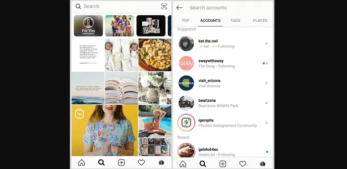 Find someone on Instagram using Instagram Handle