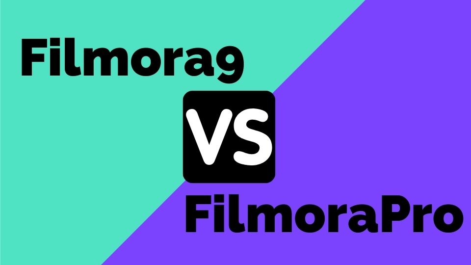 filmora9 vs filmorapro