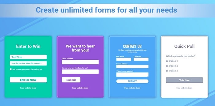 create web forms online without coding