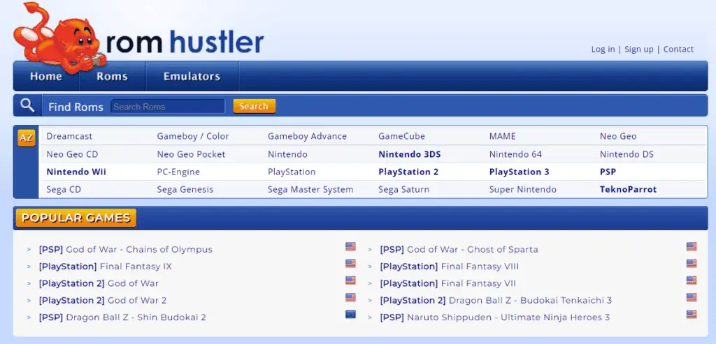 rom hustler ps2