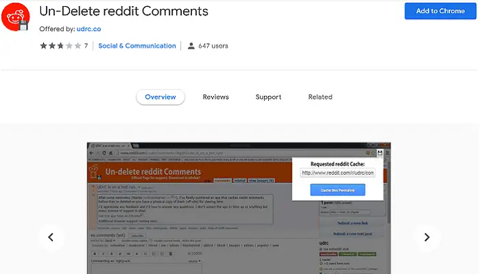 Un-Delete reddit Comments