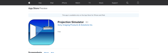 projection simulator