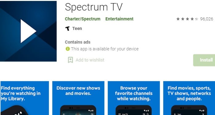 Spectrum TV app