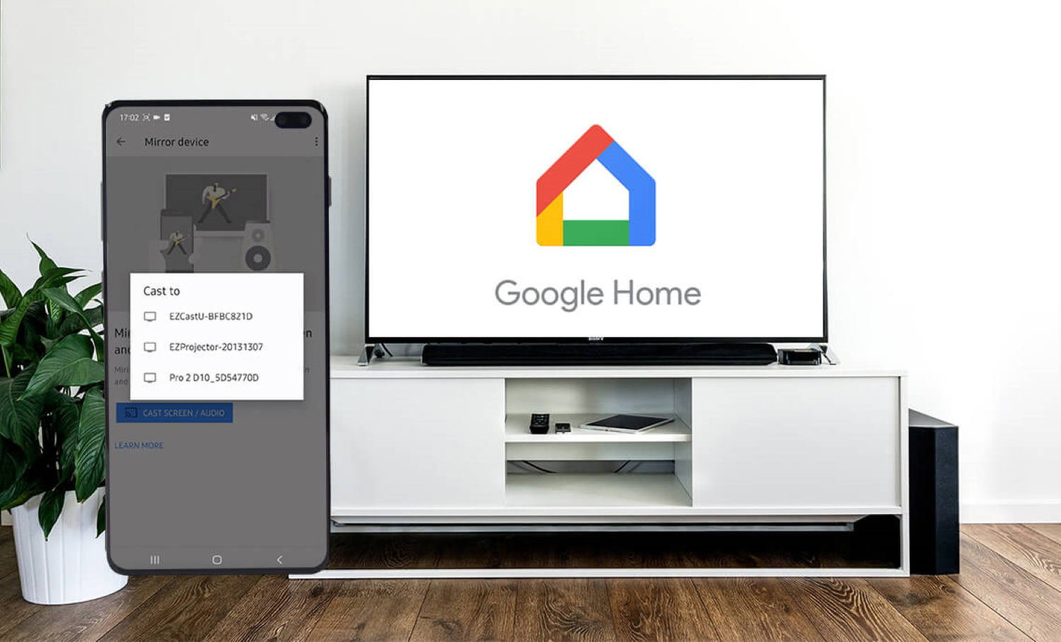 google home to tv
