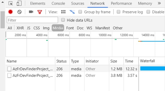 using chrome or firefox browser