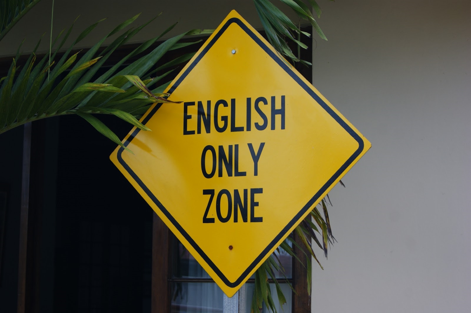 english only zone