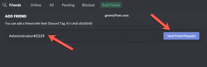 how to search for someone on discord