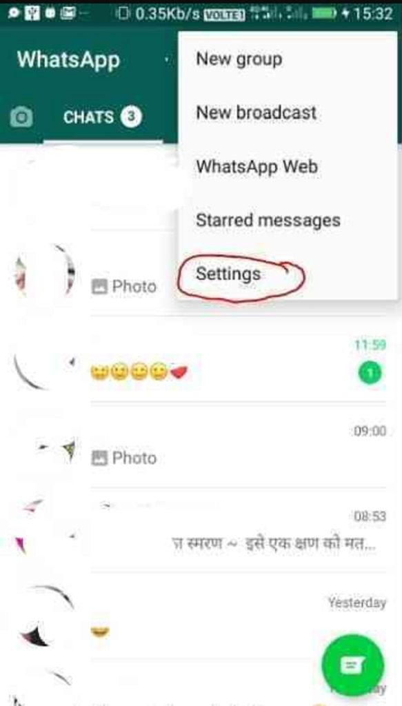 change dictionary whatsapp