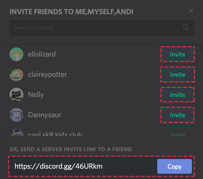 step4- send that link to the person and ask him to join the server