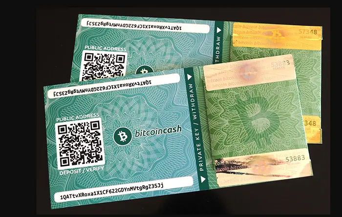 paper crypto wallet