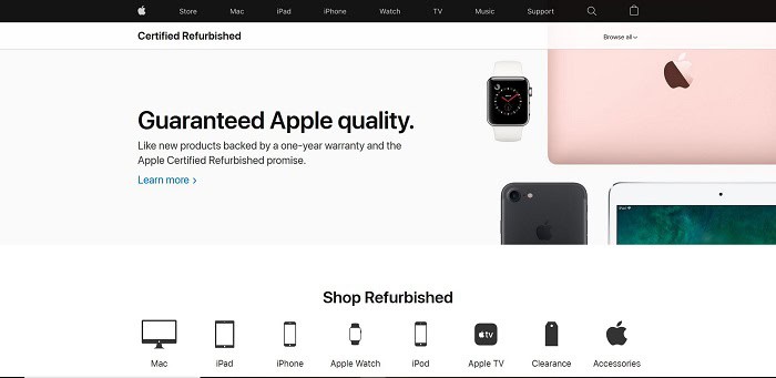 apple refurb store