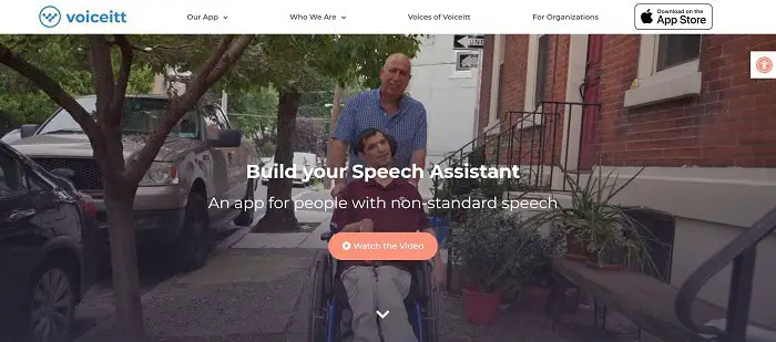 Voiceitt- apps for people with disabilities