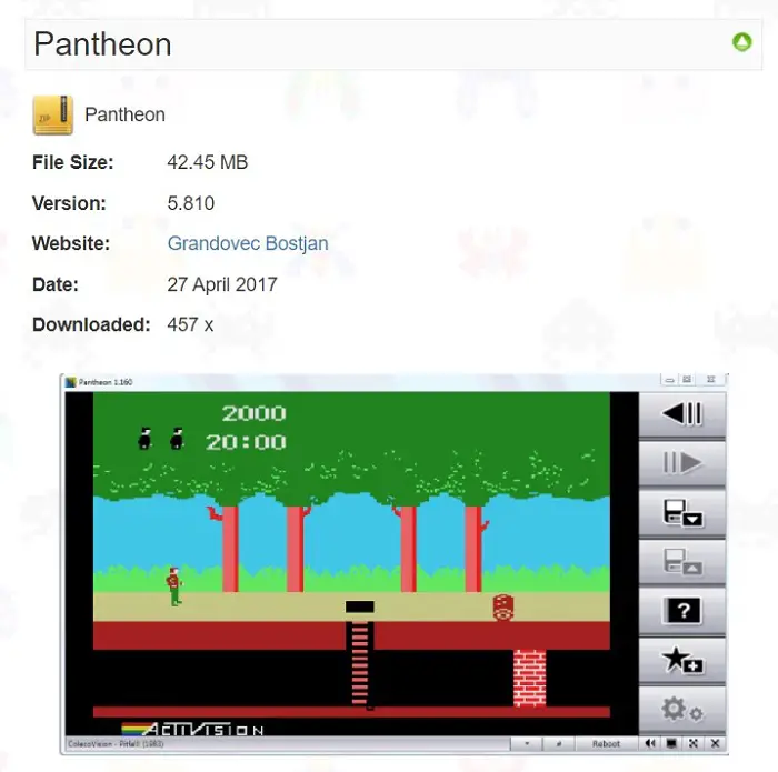 pantheon emulator