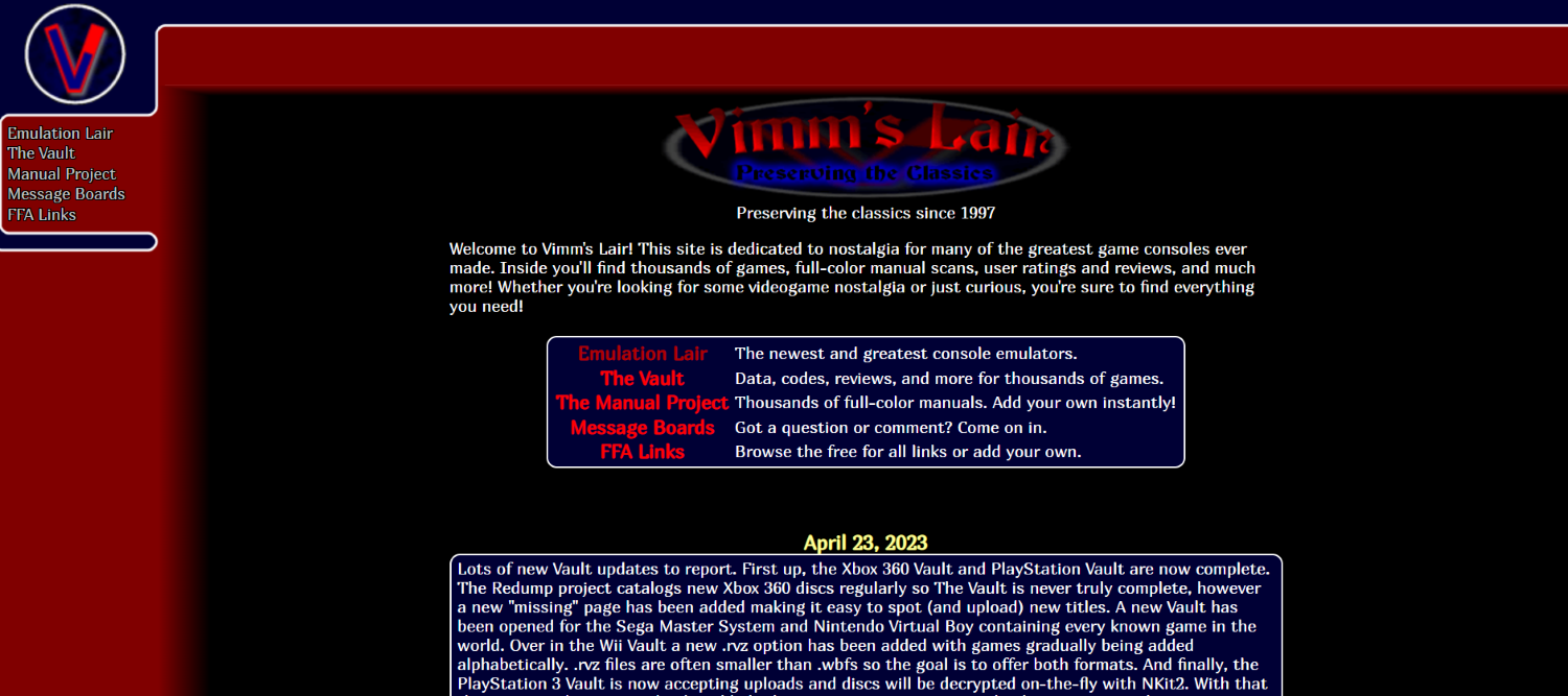 vimm lair site