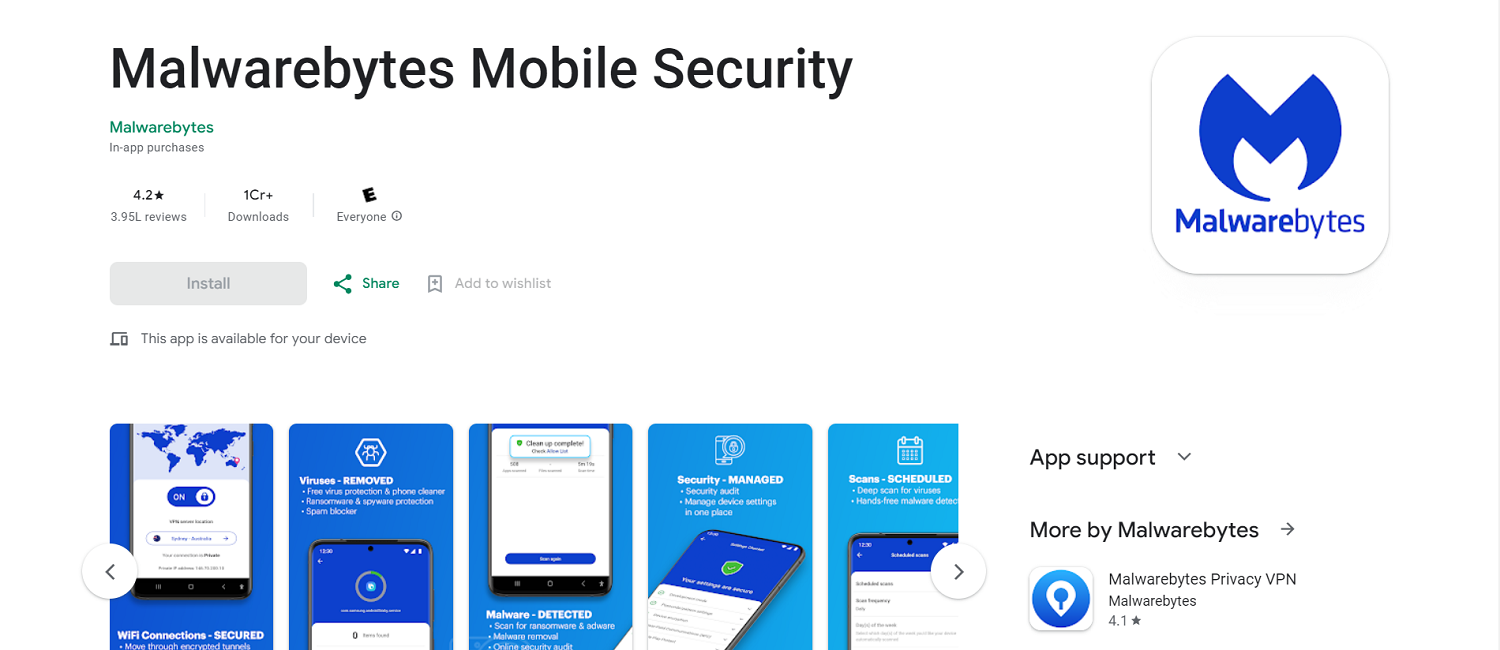 malwarebytes mobile security