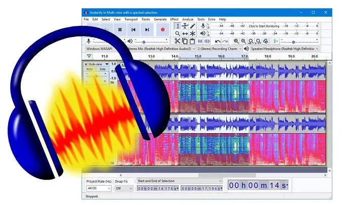 audacity software to extract audio