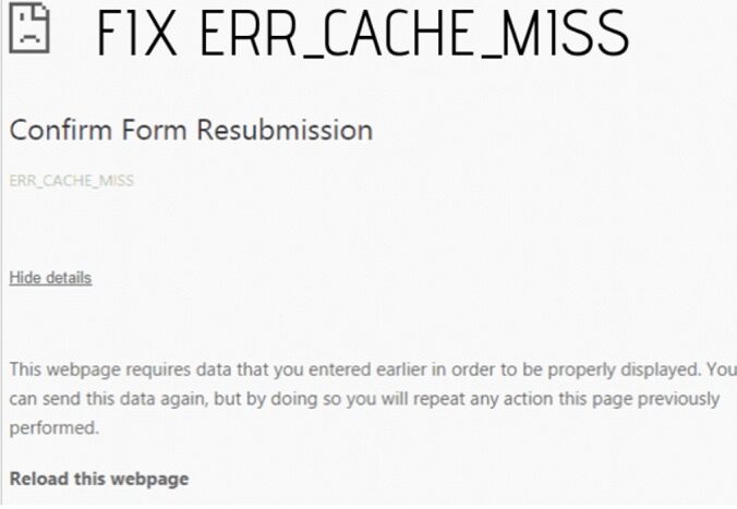 fix err_cache_miss