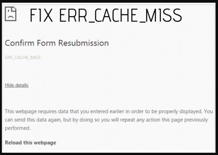 Fix err_cache_miss