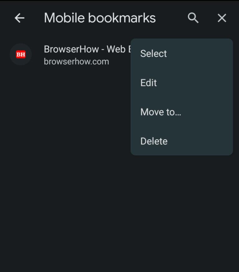 How to Create Bookmark Folder in Chrome on Android