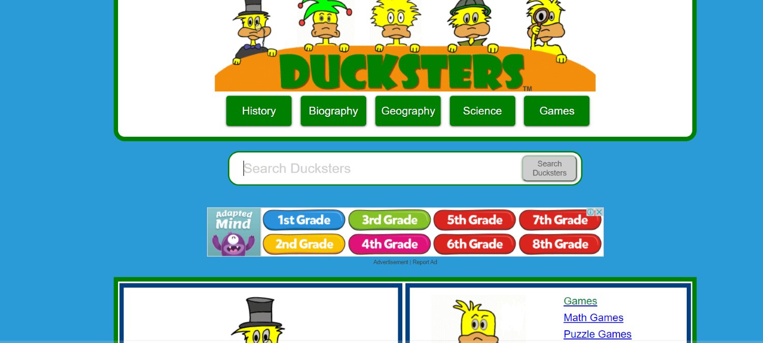 ducksters site