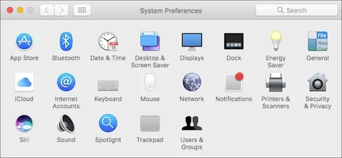 mouse system preferences