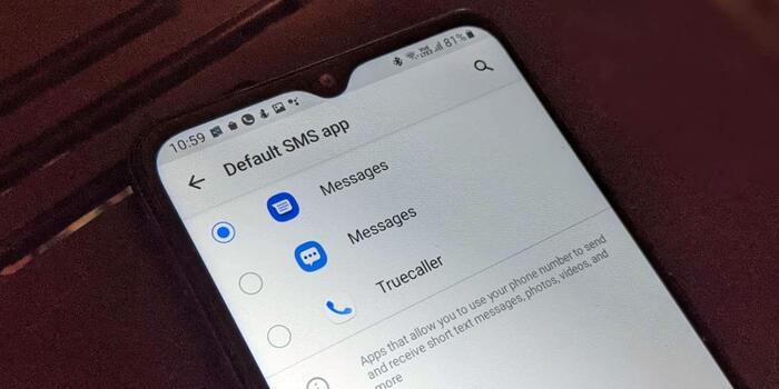 change default messaging app in android