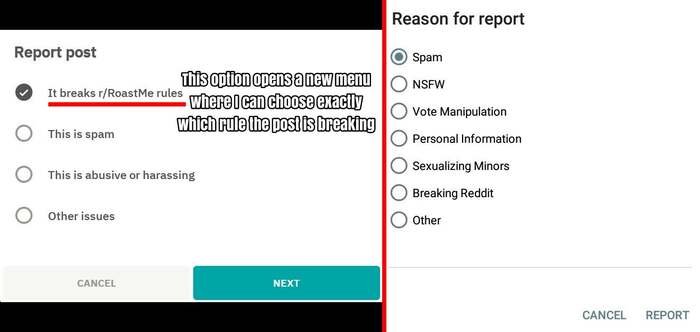 reason to report