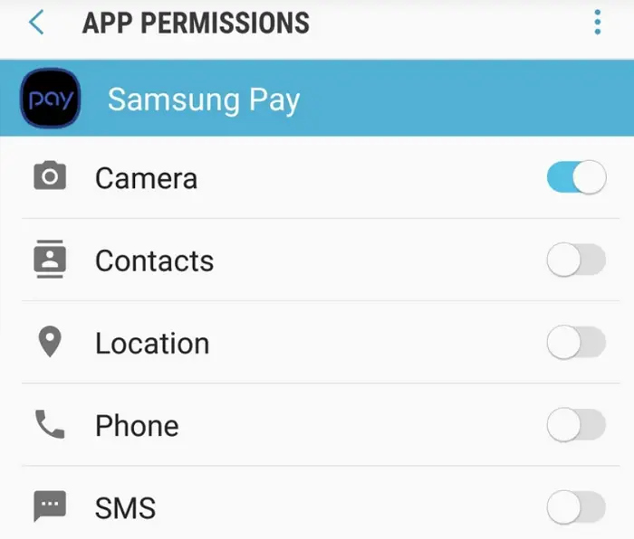 app permissions